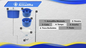 04 ARMADILHAS BIOL. + 08 ATRATIVOS ORGÂNICOS PAPA MOSCA 2 l